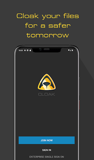 Android application Cloak Encrypt screenshort