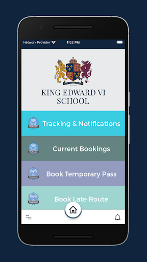 King Edward VI Parent App Screen 2