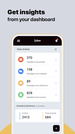 Screenshot of Inventory Management App -Zoho
