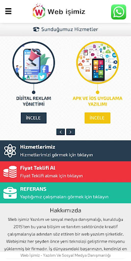 Web İşimiz Yazılım Screen 2