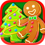 Cover Image of Скачать Рождественское печенье единорога и игра по изготовлению имбирных пряников  APK