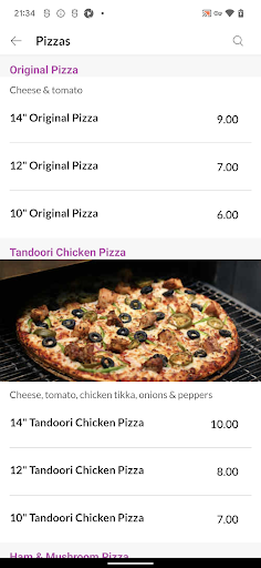 Amigos Pizza Screen 3