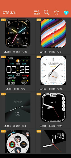 Android application Amazfit GTS 3/4 WF screenshort