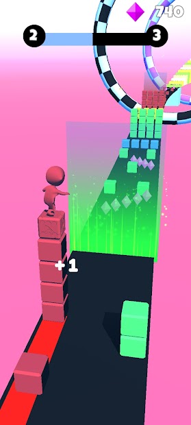 Stack tower colors 3d-Tower rush cube run surfer