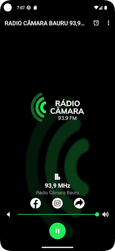 Android application Rádio Câmara Bauru 93,9 FM screenshort