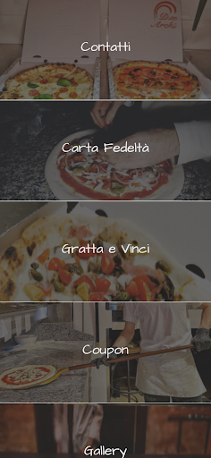 Android application Pizzeria Due Archi screenshort