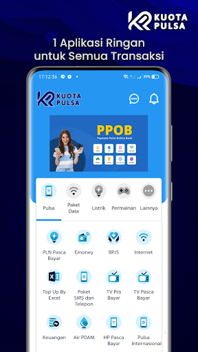 Android application Kuota Pulsa - Topup & PPOB screenshort