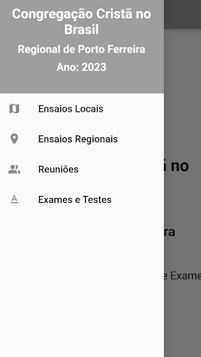 Calendário Ensaios Screen 2
