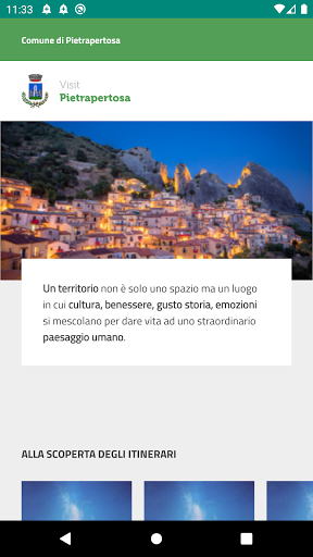Android application Visit Pietrapertosa screenshort