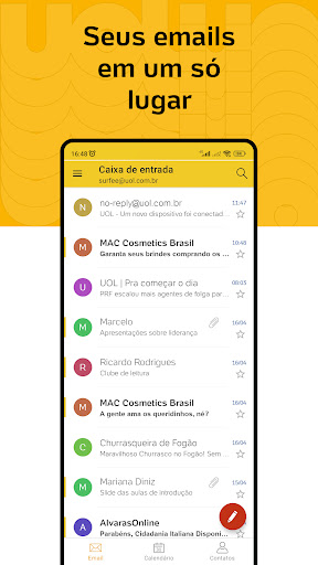 Android application UOL Mail screenshort