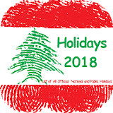 Lebanon Holidays 2018 icon