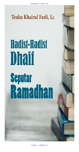 Android application Hadist Dhaif Seputar Ramadhan screenshort