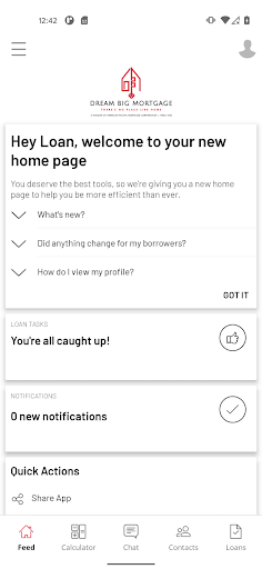 Android application Dream Big Mortgage screenshort
