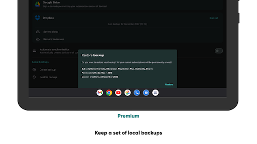 Screenshot of Tilla Premium