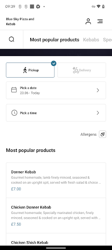 Blue Sky Pizza and Kebab Screen 3