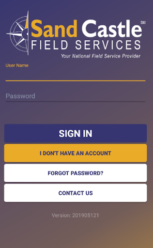 Android application Sand Castle Field Services screenshort