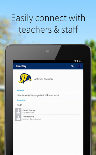 Android application Jefferson Township Schools screenshort