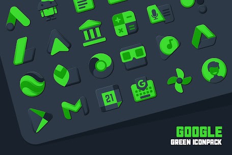Atom Green IconPack (MOD APK, Paid/Patched) v1.0 2