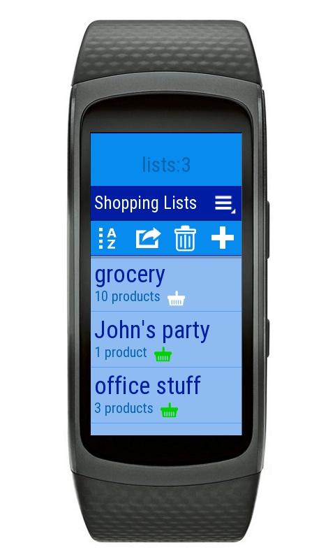 Gear Fit2 Shopping Listsのおすすめ画像1