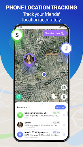 Android application Phone Tracker & GPS Location screenshort
