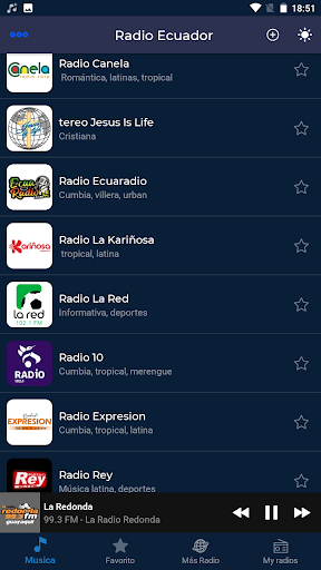 Radios de Ecuador en Vivo Screen 2