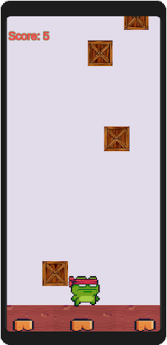 Skyfall Ninja: Box Dodger game - Screenshot 3