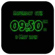 Tattoo Digital Clock Live Wallpaper