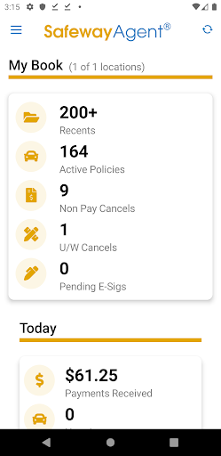 Android application Safeway Agent screenshort