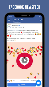 Social Lite for Facebook, Instagram  Twitter Apk 3