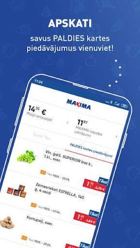 Android application MAXIMA screenshort