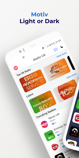 Android application Radio UK Online screenshort
