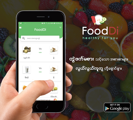 Android application Food Di screenshort