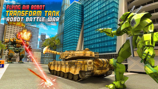 Flying Air Robot Transform Tank Robot Battle War screenshots 9