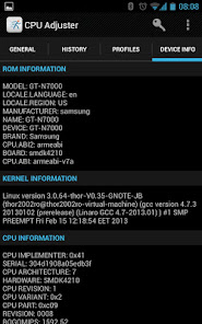 Screenshot 4 Ajustes de CPU android