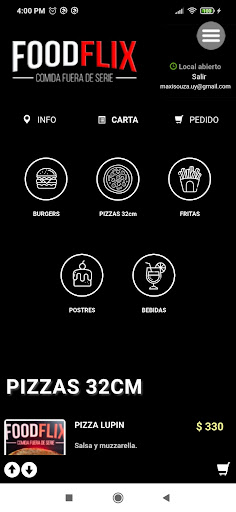 Android application FoodFlix screenshort