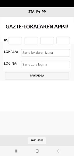 Android application ZTA_P4_APP screenshort
