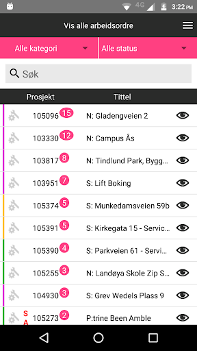 Android application Nerligruppen screenshort