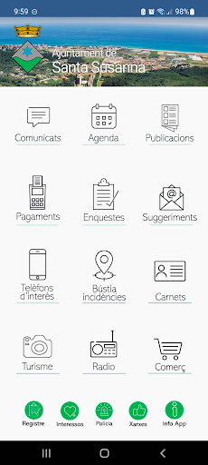 Android application Santa Susanna screenshort