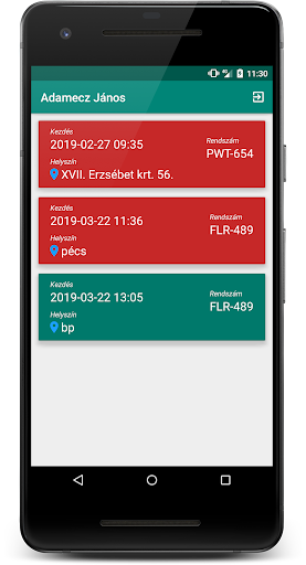 Busz.hu sofőr munkakezelő Screen 2
