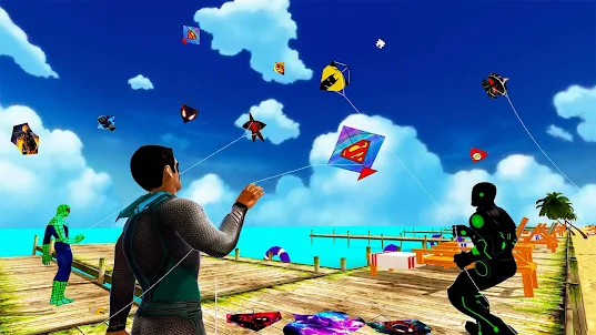 Superhero Kite Game - Kite fly
