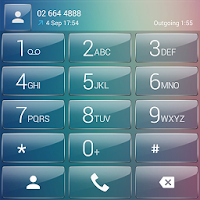 Dialer theme Pastel Glass