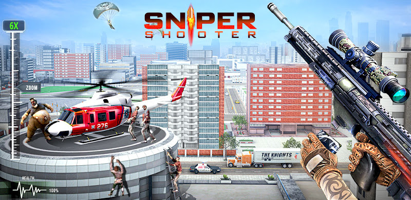 skydespil: Sniper 3d gun games