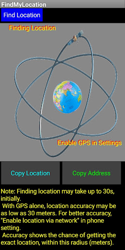 Android application Find_my_Location screenshort
