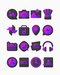 Purplediant - Captura de pantalla del paquete de iconos