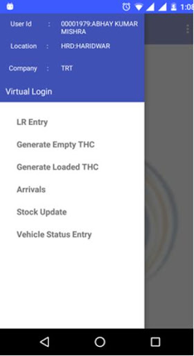 Android application VIL ERP VER 2 screenshort
