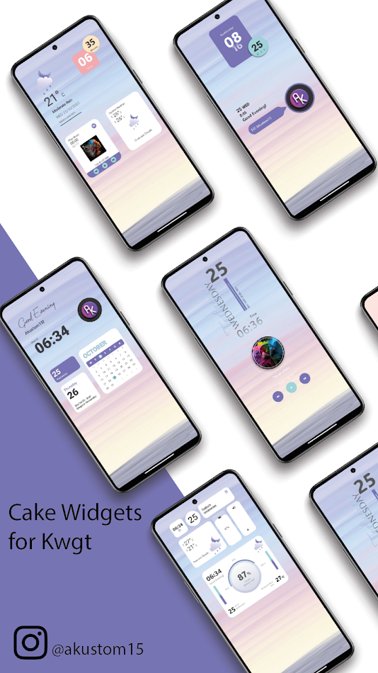 #1. Cake Widgets for Kwgt (Android) 由: AKustom15