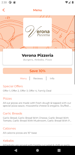 Verona Pizzeria TS26 Screen 2