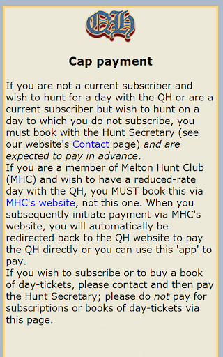 Quorn Hunt Screen 3