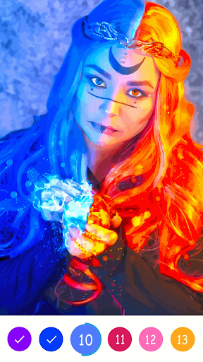 Oil Painting - Paint Color  Adult Coloring Book