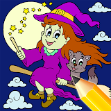Halloween Color By Number Kids icon